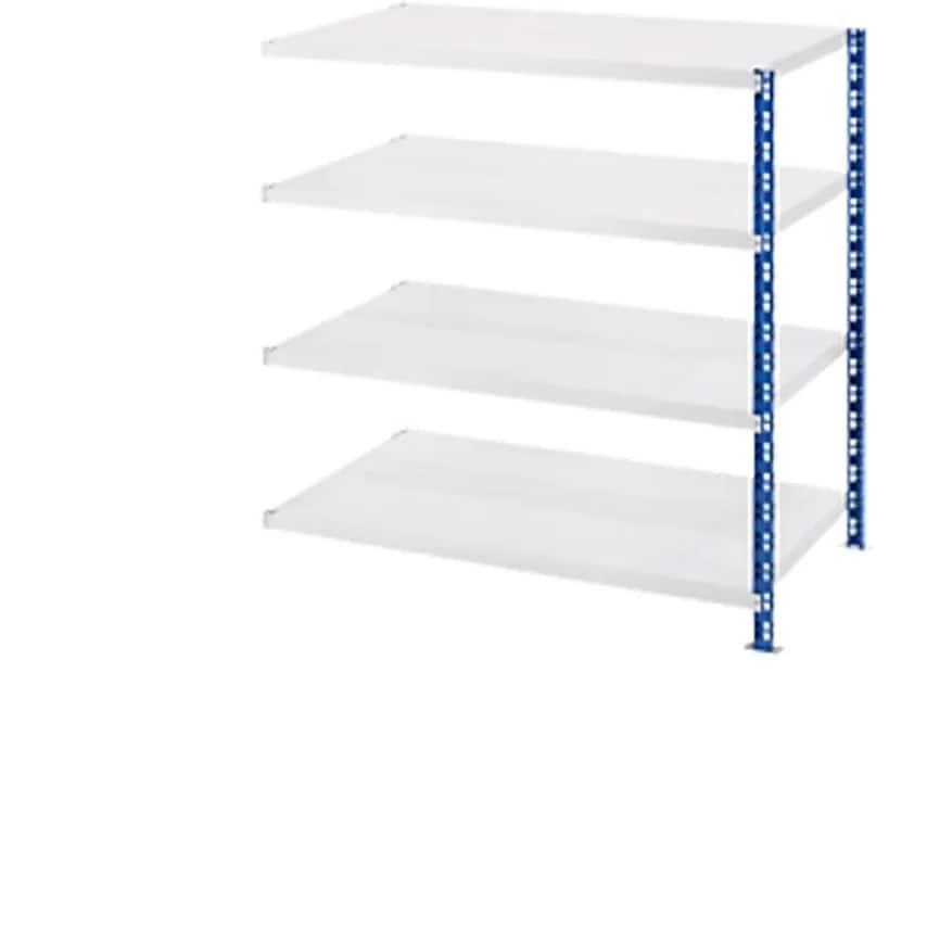 EUROKRAFTpro Wide Span Boltless Shelf Unit With Sheet Steel Shelves - Depth 800m