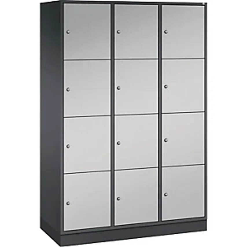 C&P INTRO Steel Compartment Locker - Height 435mm - WxD 1220 X 500mm, 12 Compart