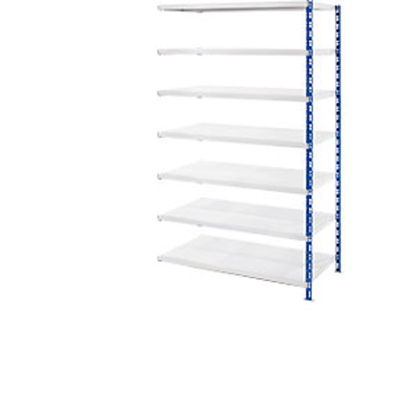 EUROKRAFTpro Wide Span Boltless Shelf Unit With Sheet Steel Shelves - Depth 800m