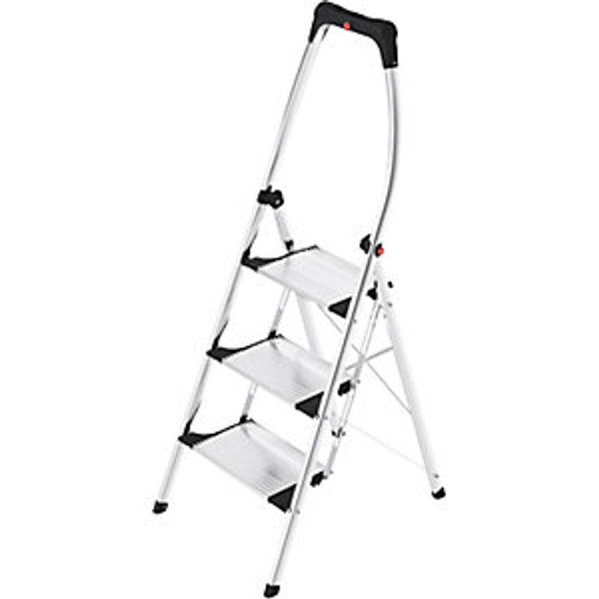 Hailo K100 Topline Designer Folding Step, Aluminium Steps, 3 Steps Incl. Platfor