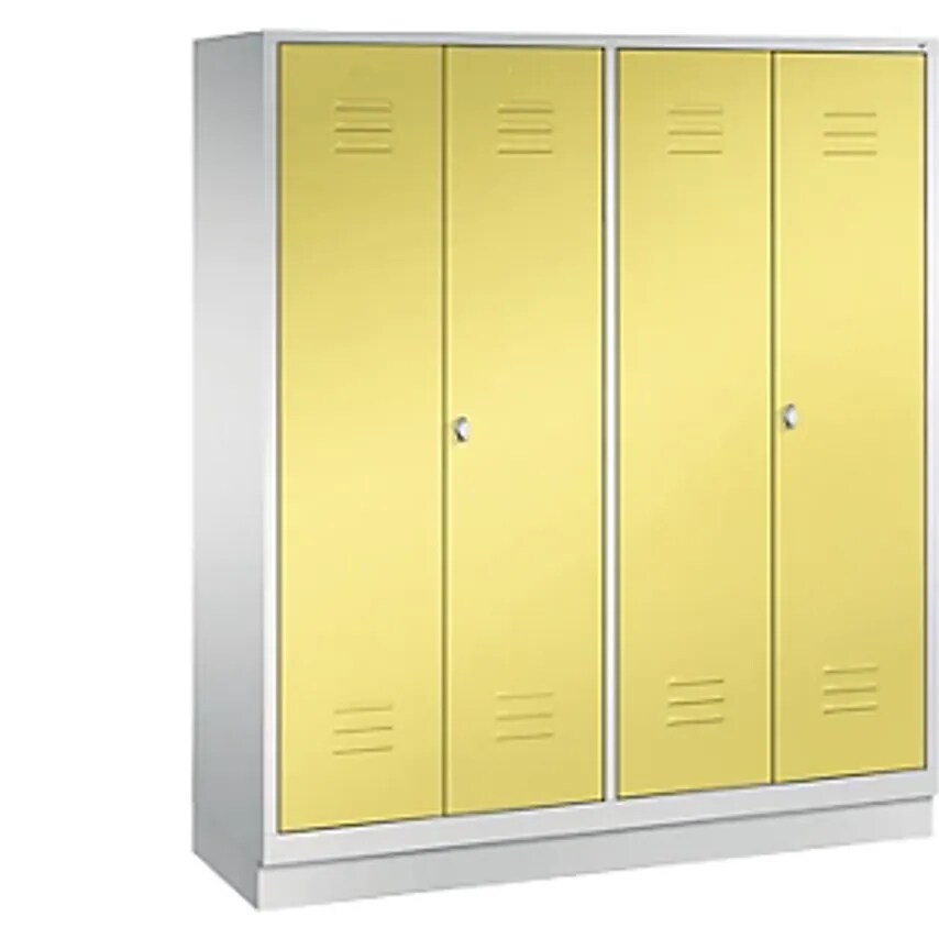 Shop C&P CLASSIC Cloakroom Locker With Plinth 4 Compartments, Width