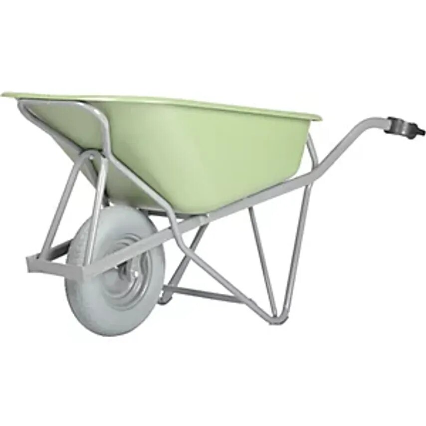 MATADOR Profi-Max Plus Wheel Barrow - Aluminium - Green, Puncture Pro- you get 6