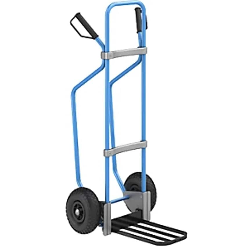 EUROKRAFTpro Sack Truck With Runners, Blue, Parcel Footplate WxD 430 - you get 5