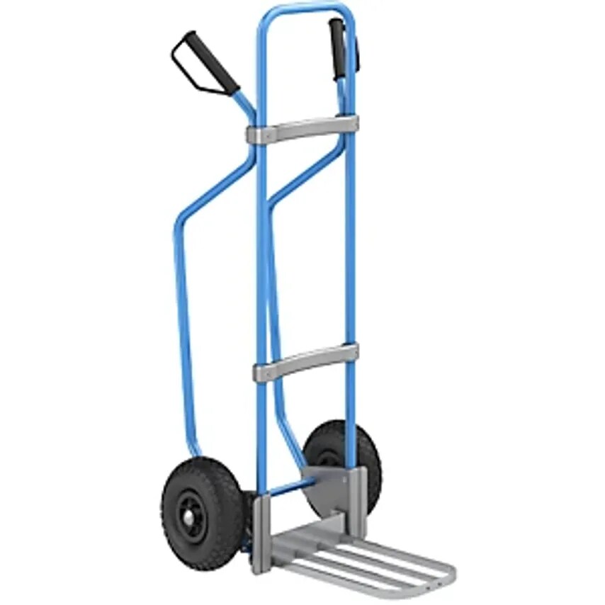 EUROKRAFTpro Sack Truck with Runners - Blue - Parcel Footplate WxD 43- you get 2