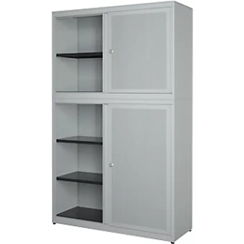 MAUSER Sliding Door Combination, Width 1200mm, Front Acoustically Effective, Whi