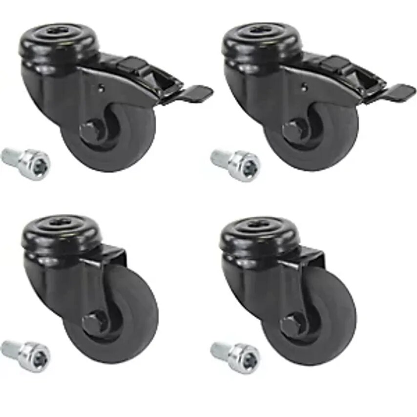 PROROLL Black Rubber Tyres - Thermoplastic - Wheel X Width 50 X 19mm