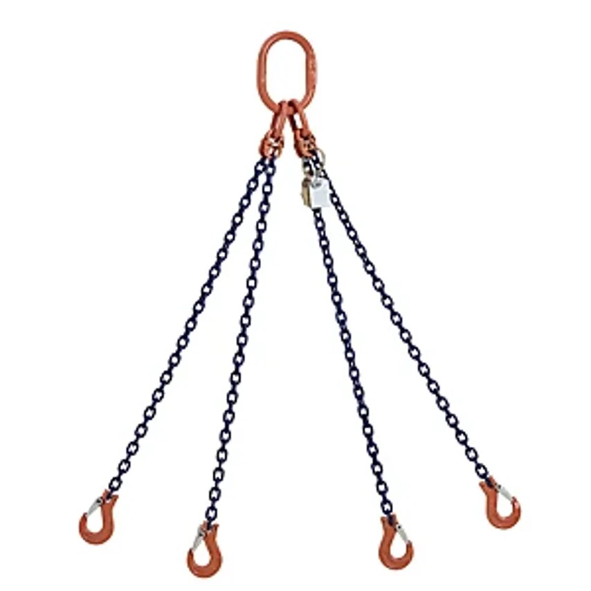 FS GK10 Chain Sling, Four Leg, Max. Load 3000 Kg, Chain Thickness 6mm, Effective