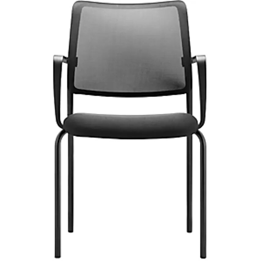 DAUPHIN TO-SYNC Meet Meeting Room Chair, With Mesh Back Rest, Pack Of 4, Black,