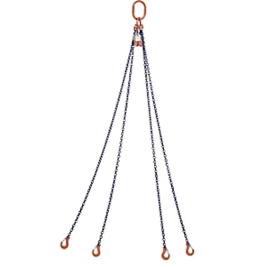 FS GK10 Chain Sling - Four Leg - Max. Load 5300 Kg, Chain Thickness 8mm, With Sh