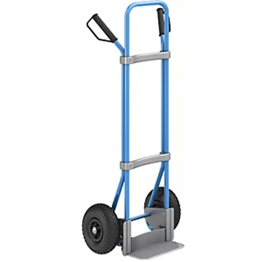 EUROKRAFTpro Sack Truck, Blue, Footplate WxD 280 X 140mm, Zinc Plated- you get 2