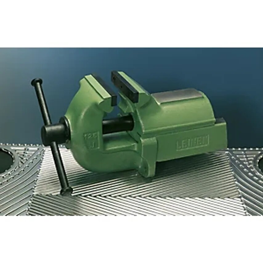Kiesel GmbH LEINEN JUNIOR Parallel Vice, Full Grey Cast Iron, Green, Jaw Width 1