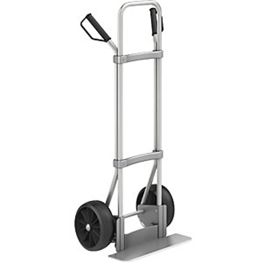 EUROKRAFTpro Aluminium Sack Truck, Footplate WxD 450 X 160mm, Alumini- you get 2