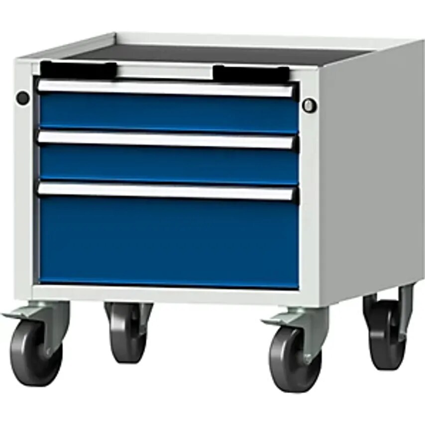 ANTON KESSEL GMBH Mobile Drawer Unit, HxWxD 575 X 570 X 615mm, 3 Drawers, 2 X 90