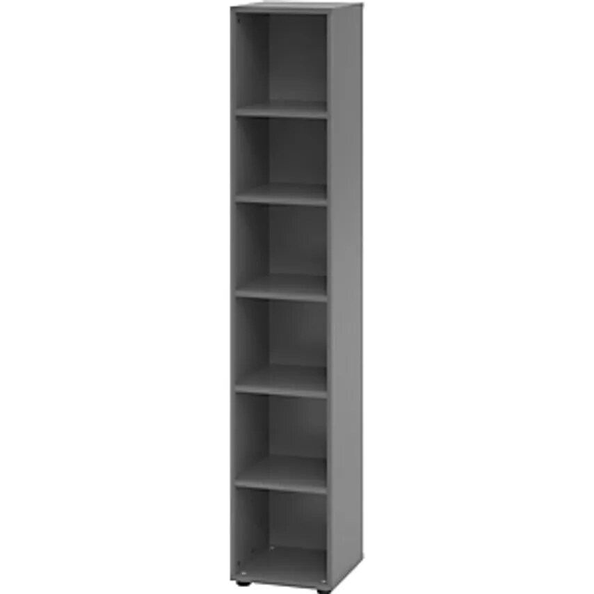 HAMMERBACHER VERA-ZWO - Office Shelf Unit, HxWxD 2156 X 400 X 400mm, 6 File Heig