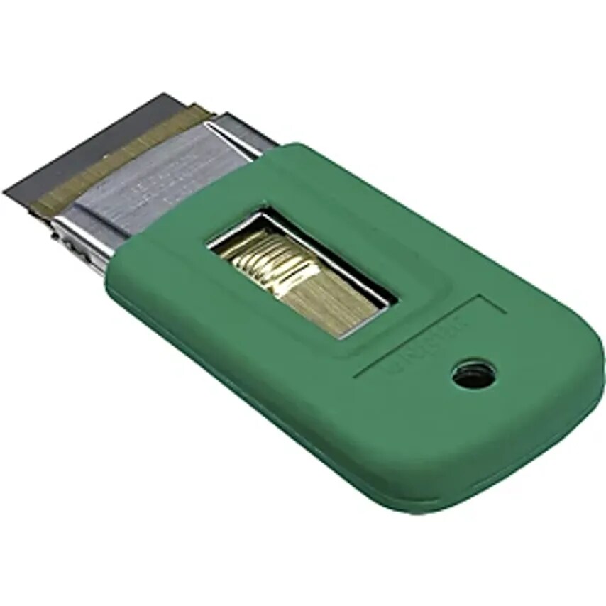 RS-Reinigungssysteme ErgoTec Safety Scraper, With Rubber Cover, Gree- you get 10