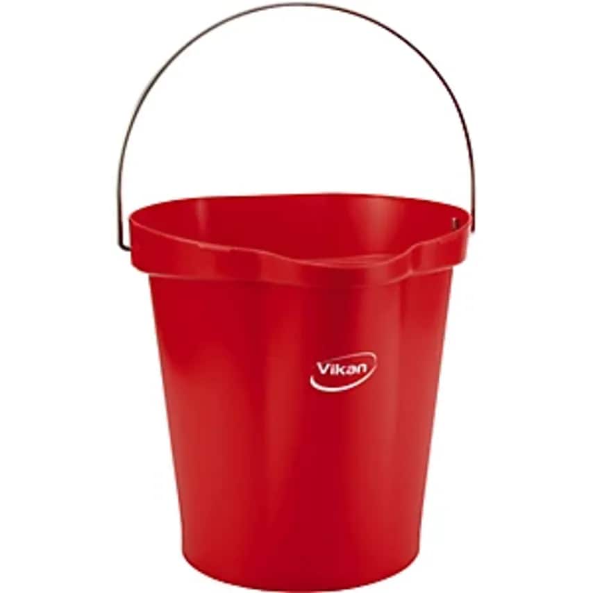 FINCKE-Hygiene Bin, Suitable For Foodstuffs, Capacity 12 L, Pack Of 6, Red