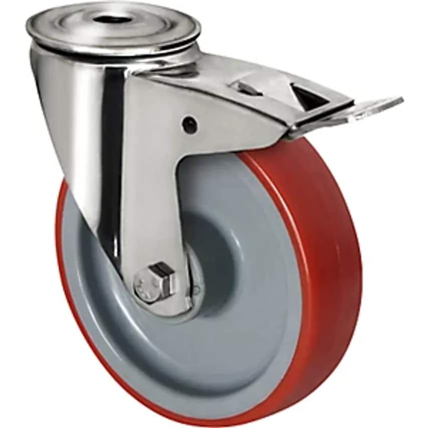 EUROKRAFTpro PU Tyres On Nylon Rim - Wheel X Width 125 X 32mm