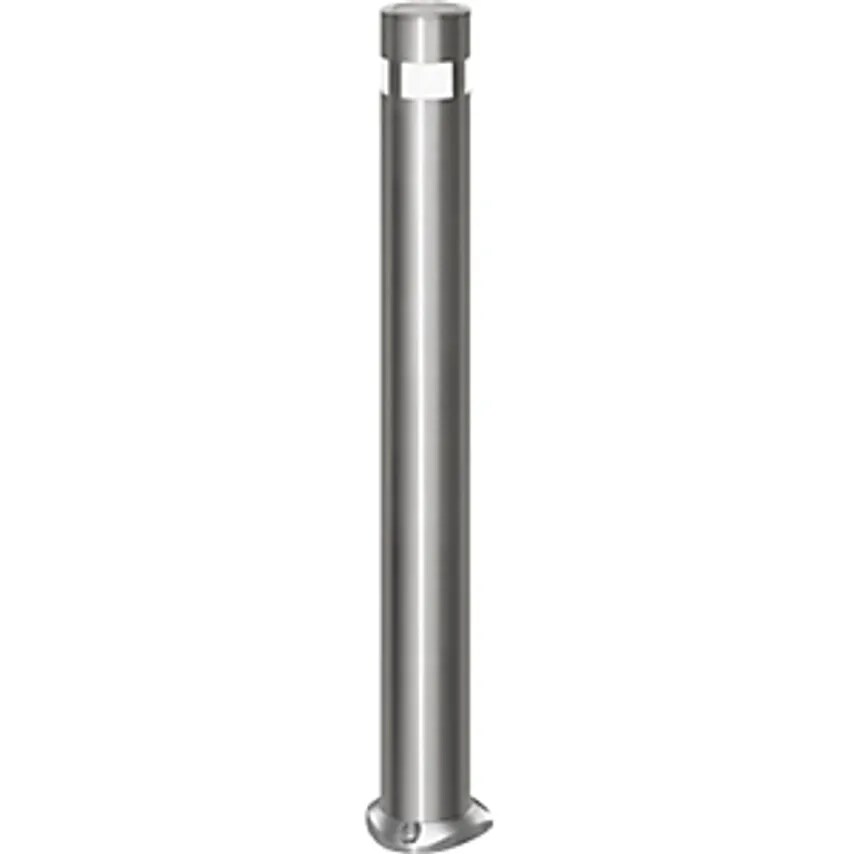 URBANUS Stainless Steel Barrier Post, 102mm, With Solar Lamp Head, For Bolting I