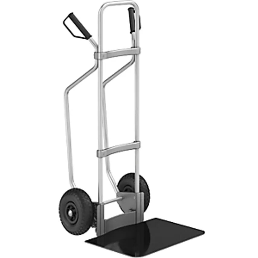 EUROKRAFTpro 543844 Aluminium Sack Truck with Runners, Footplate WxD - you get 2