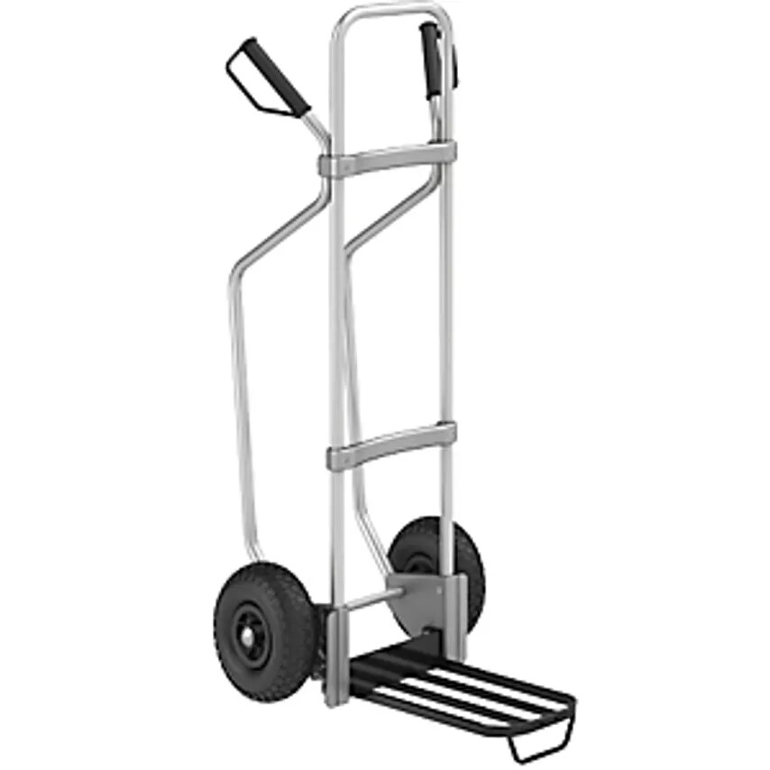 EUROKRAFTpro Aluminium Sack Truck With Runners - Parcel Footplate WxD- you get 5