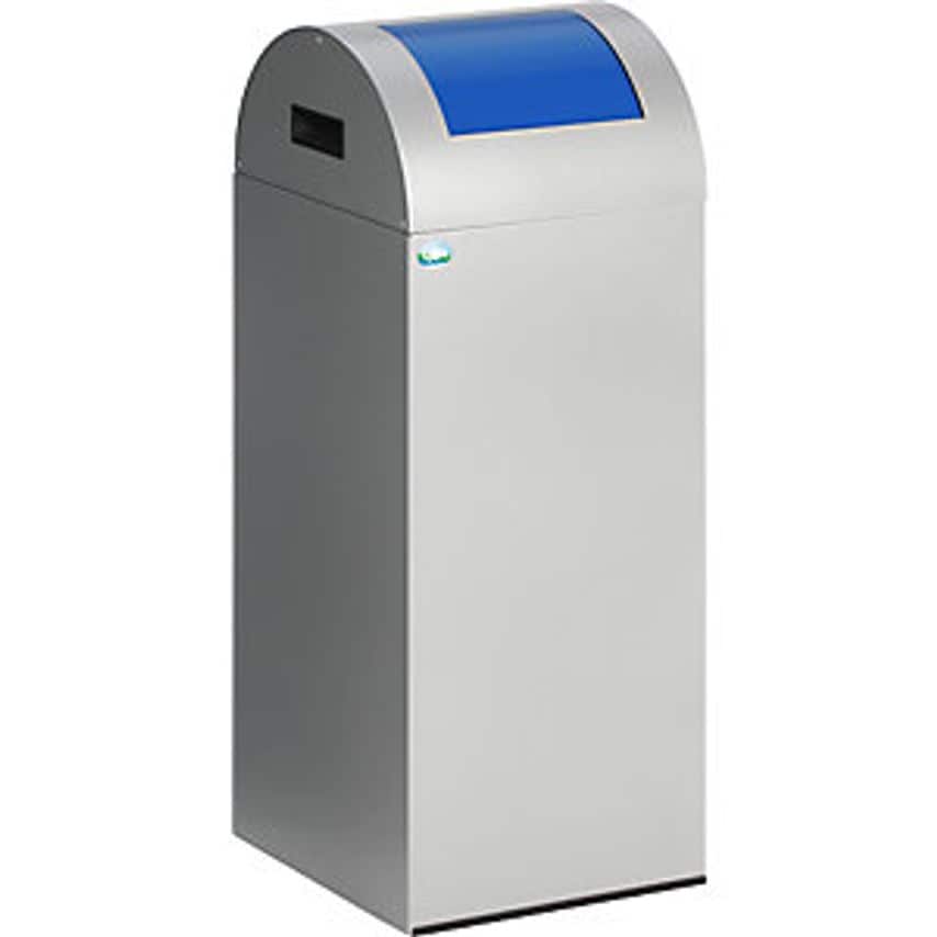 VAR Self Extinguishing Recyclable Waste Collector - Capacity 60 L - Antique Silv