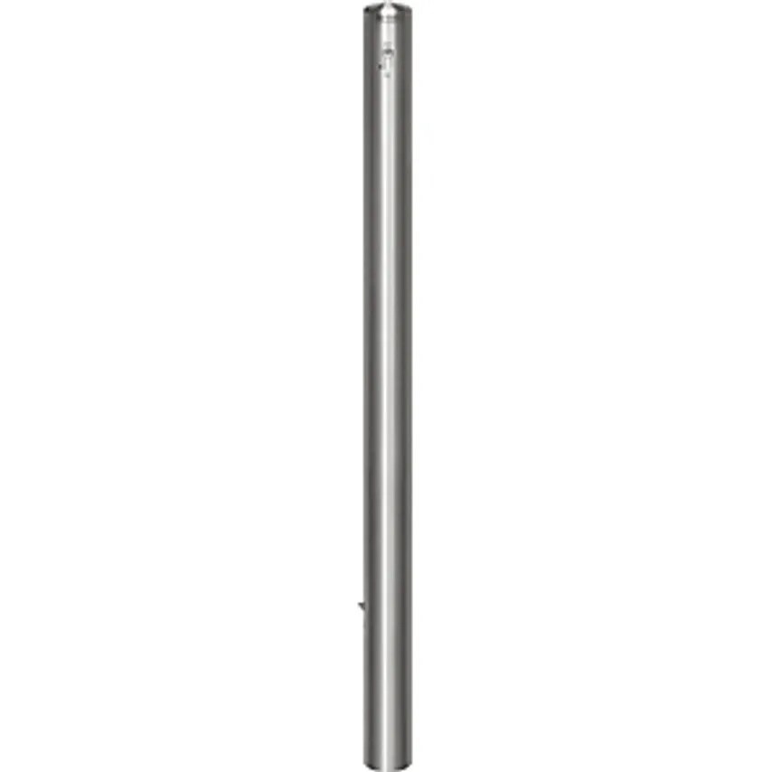 URBANUS Stainless Steel Barrier Post - With End Cap - 76mm, Profile Cylinder