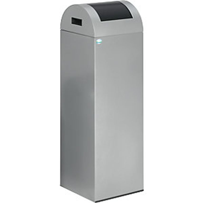 VAR Self Extinguishing Recyclable Waste Collector - Capacity 89 L - Silver, Char