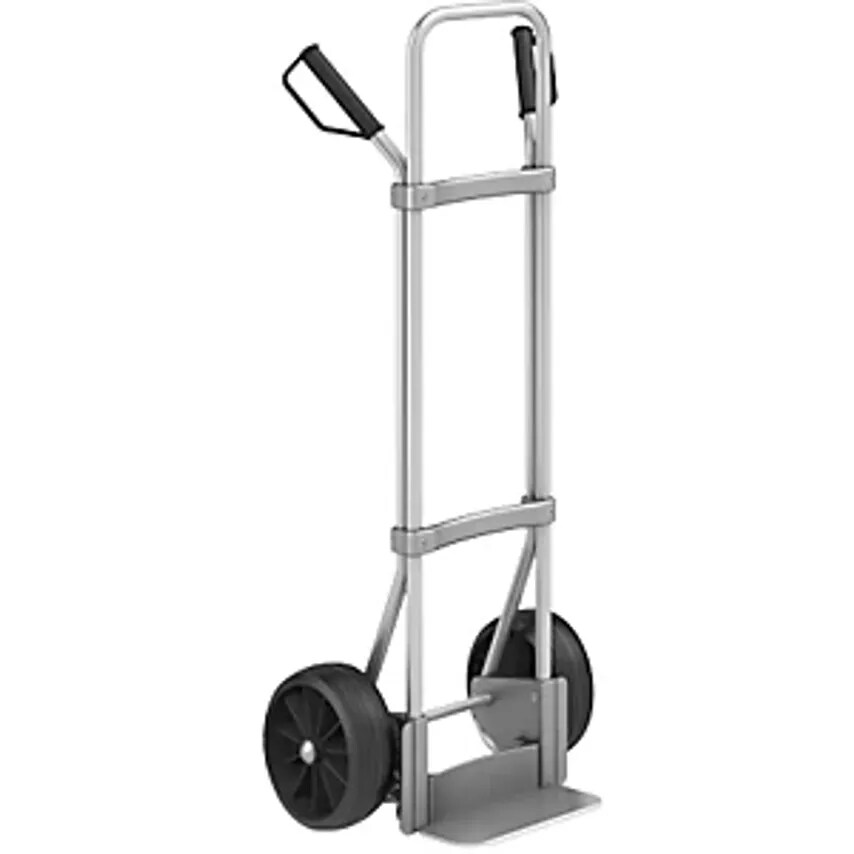 EUROKRAFTpro Aluminium Sack Truck, Footplate WxD 280 X 140mm, Alumini- you get 5