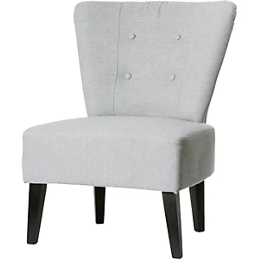 Paperflow BRIGHTON Armchair, Feet Solid Wood, Light Grey