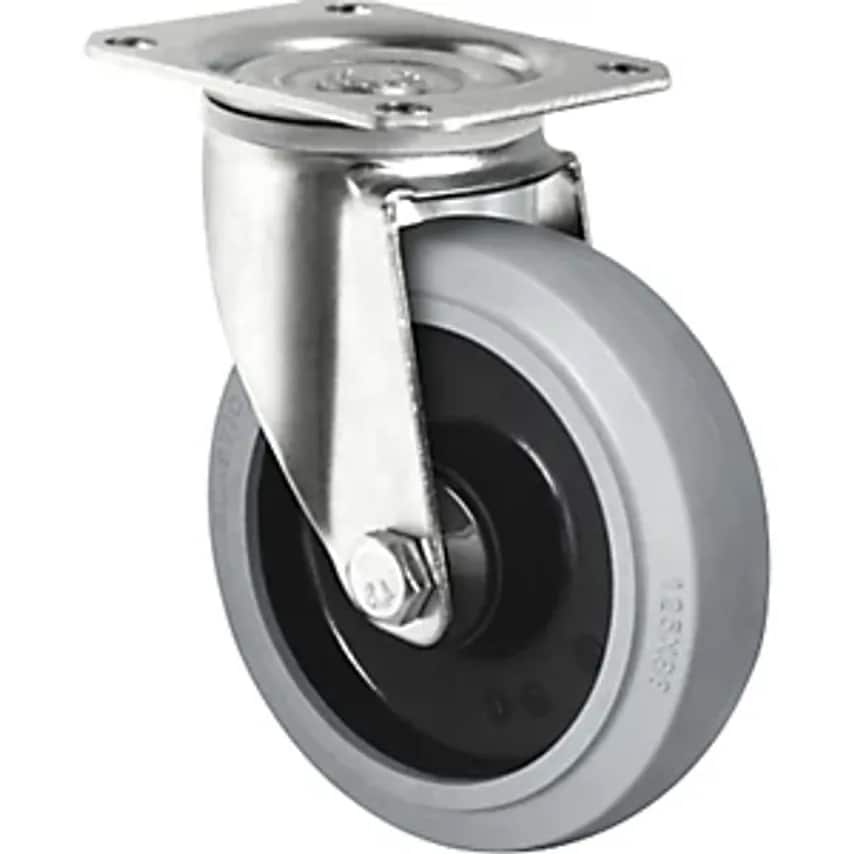 CASCOO Europe GmbH Elastic Tyre On Nylon Rim, Wheel  X Width 80 X 35mm, Swivel C