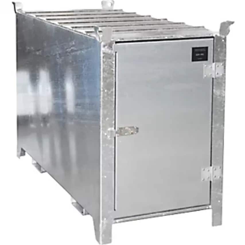 EUROKRAFTpro Fluorescent Tube Box - Hot Dip Galvanised - Capacity 135- you get 3