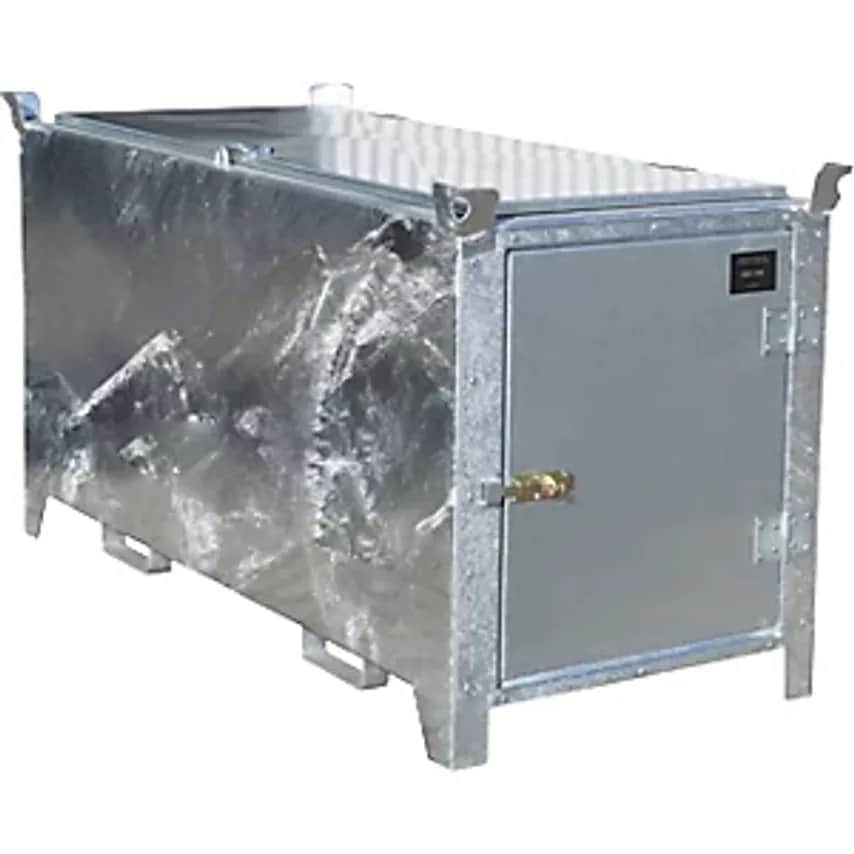 EUROKRAFTpro Fluorescent Tube Box - Hot Dip Galvanised - Capacity 114- you get 3