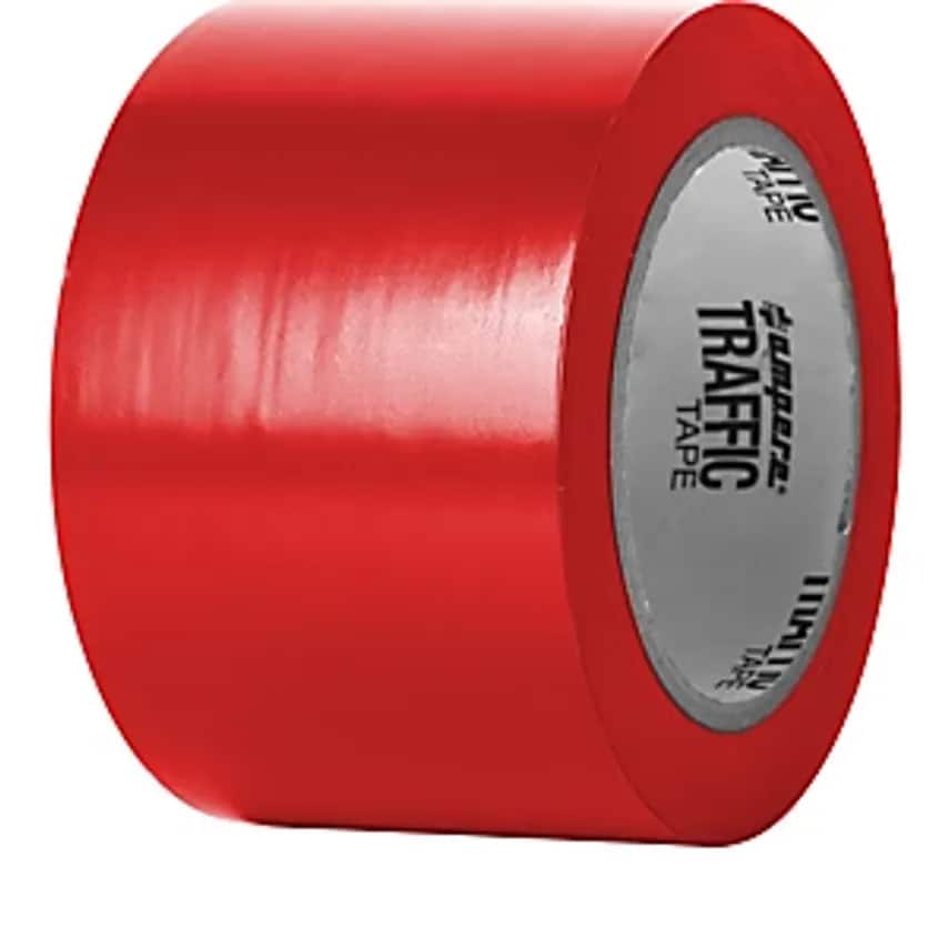 AMPERE DEUTSCHLAND GMBH Floor Marking Tape, Width 75mm, Red
