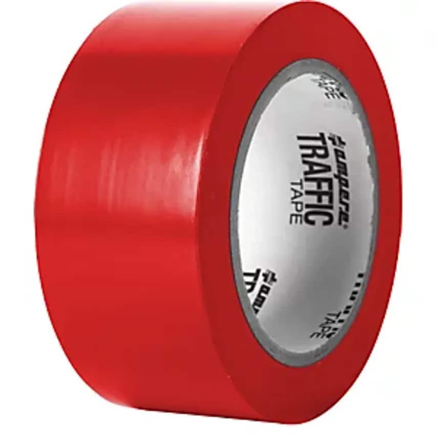 AMPERE DEUTSCHLAND GMBH Floor Marking Tape, Width 50mm, Red