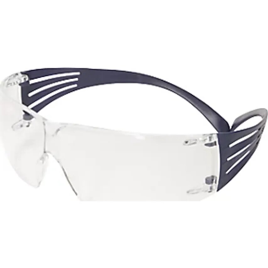 3M SecureFit 200 Safety Goggles, Anti-Fog Coating, Blue, Clear Lens- you get 50