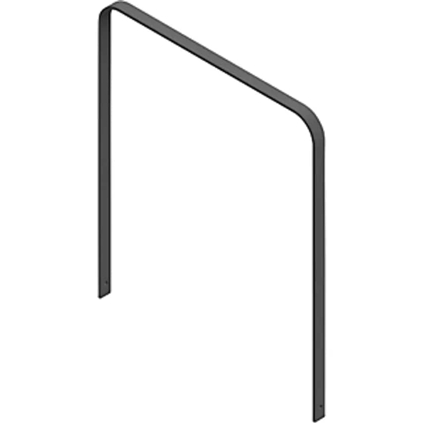 SCHAKE Bicycle Parking Rail, Hot Dip Galvanised, Iron Glimmer, Curving Model, Wx