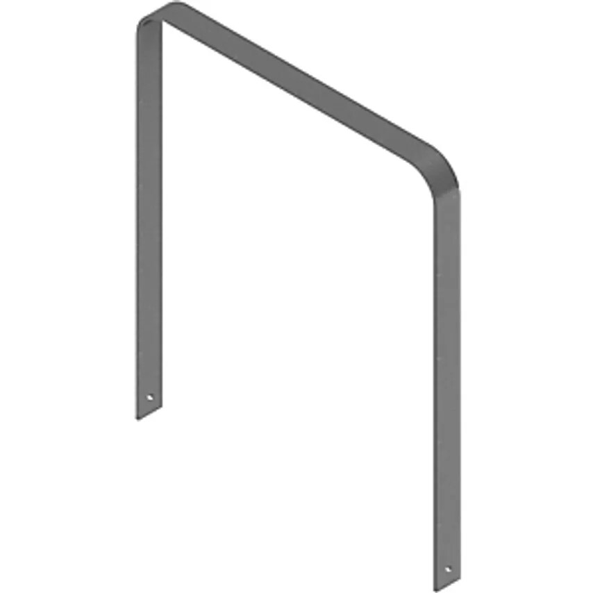 SCHAKE Bicycle Parking Rail, Hot Dip Galvanised, Curving Model, WxD 1000 X 80mm