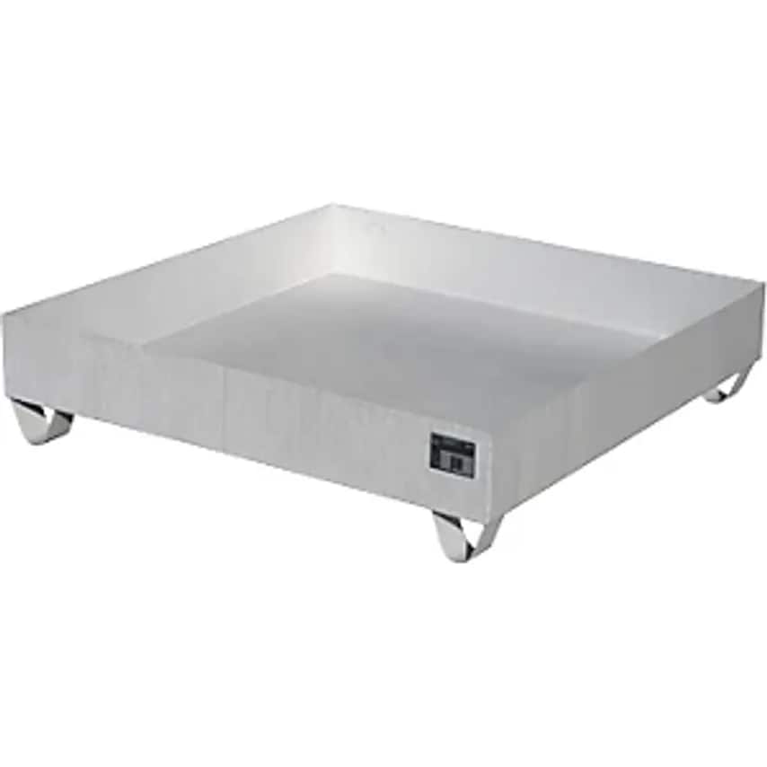 EUROKRAFTpro Stainless Steel Sump Tray, For 200 L Drums, 4 Drums, LxW- you get 3