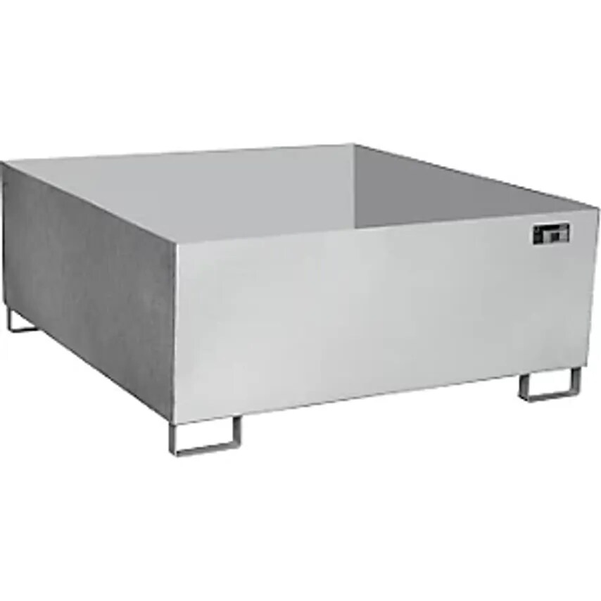 EUROKRAFTpro Stainless Steel Sump Tray - For Liquid Storage Container - 1 IBC, L