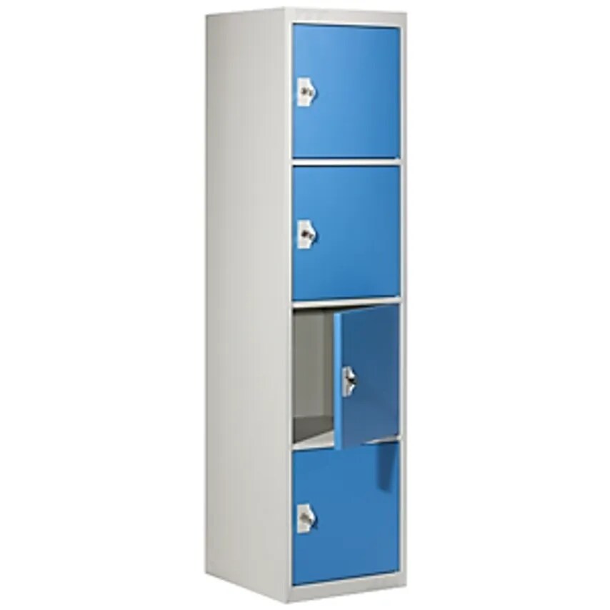 CEHA Clothes Locker With 4 Individual Lockers - HxWxD 1800 X 450 X 500mm - Light
