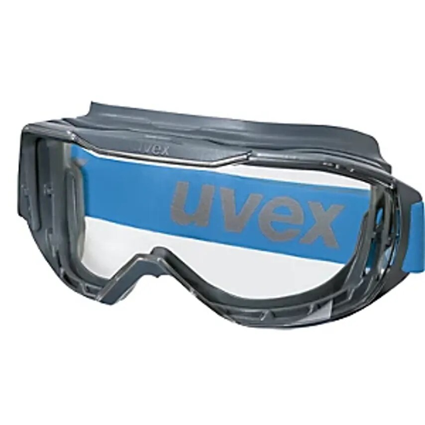 uvex Megasonic Goggles, Clear Visor, Grey/Blue- you get 10