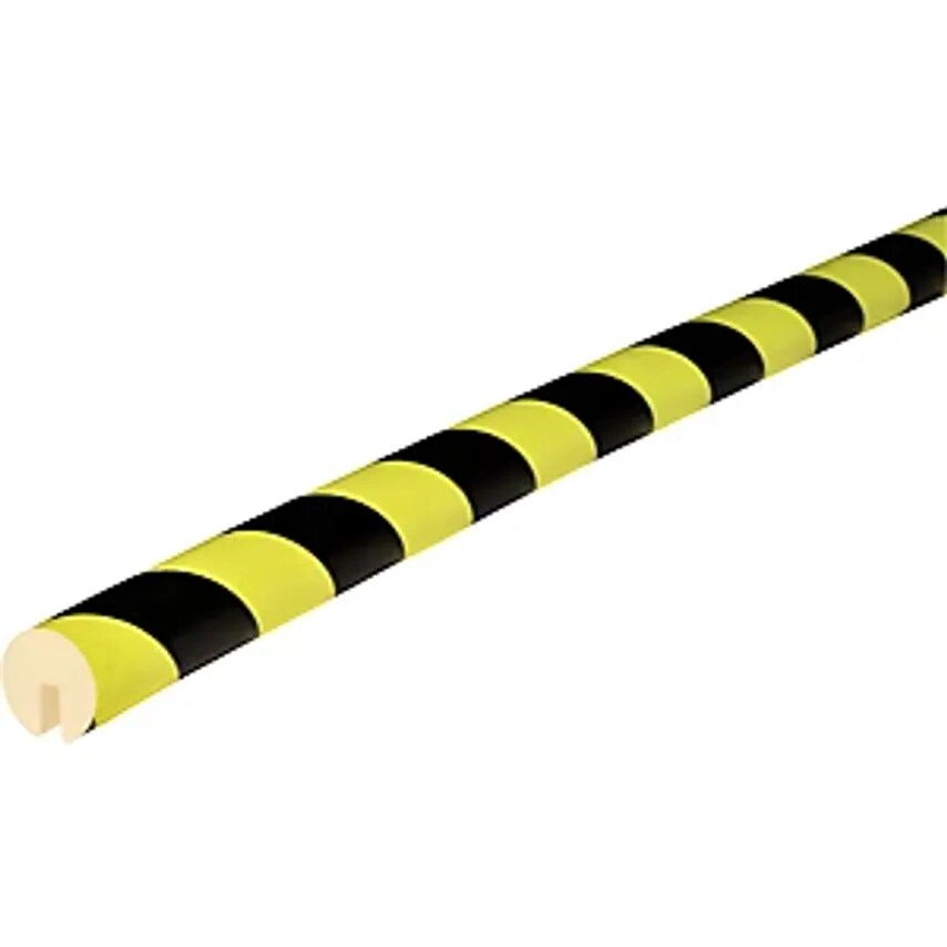 SHG PUR-PROFILE GMBH Knuffi Edge Protection, Type B, 1 X 5 M Roll, Black/Fluores