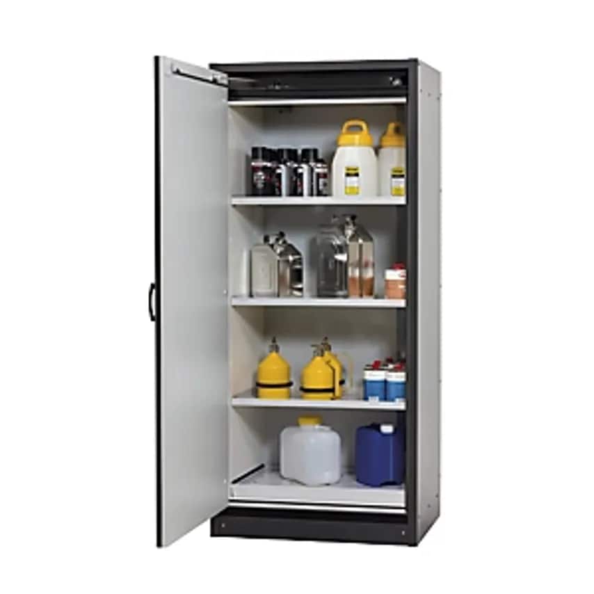 asecos FM/UL/ULC/Type 30 Fire Resistant Hazardous Goods Storage Cupboard - 1 Doo