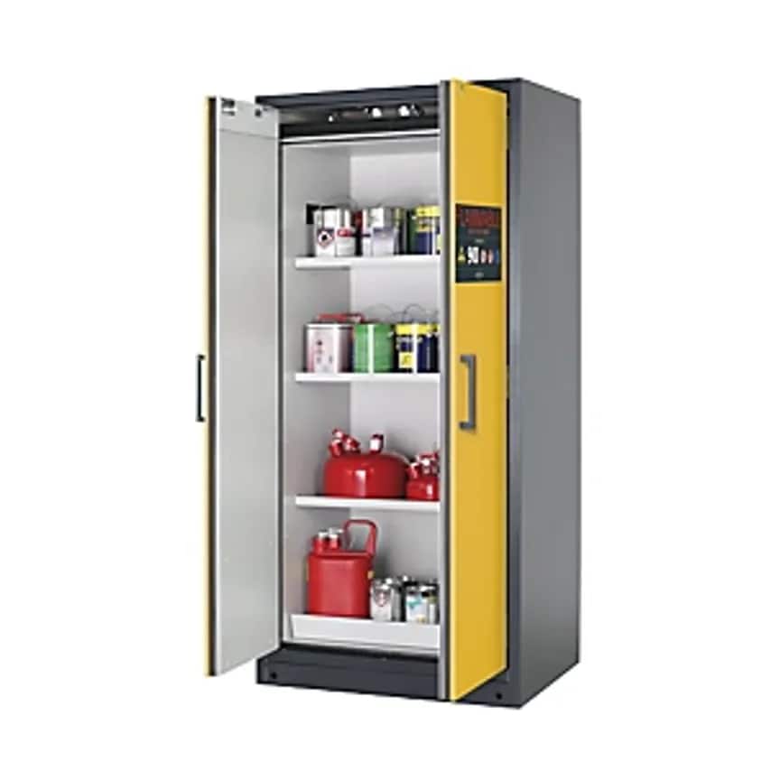 asecos FM/UL/ULC/Type 90 Fire Resistant Hazardous Goods Storage Cupboard - 2 Doo