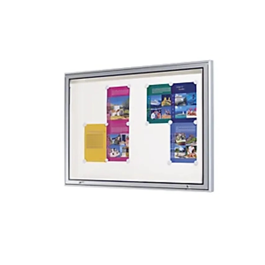 EUROKRAFTpro Display Case - Aluminium Frame - For Indoor And Outdoor Use, Capaci