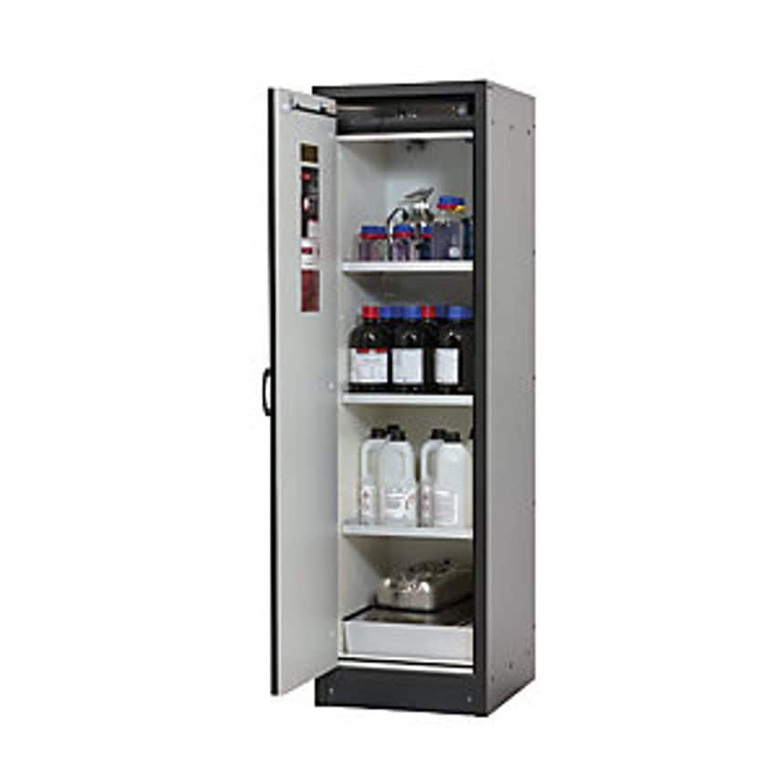 asecos FM/UL/ULC/Type 30 Fire Resistant Hazardous Goods Storage Cupboard - 1 Doo
