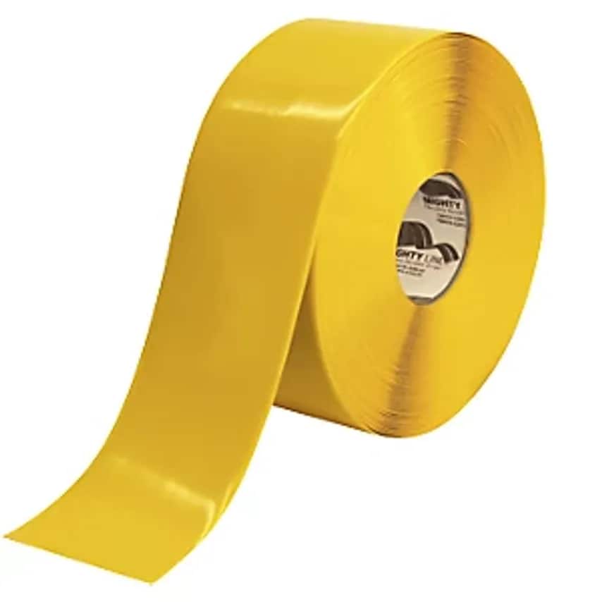 BOPLAN LINE PLAN Floor Marking Tape, Width 100mm, Yellow, Self Adhesive