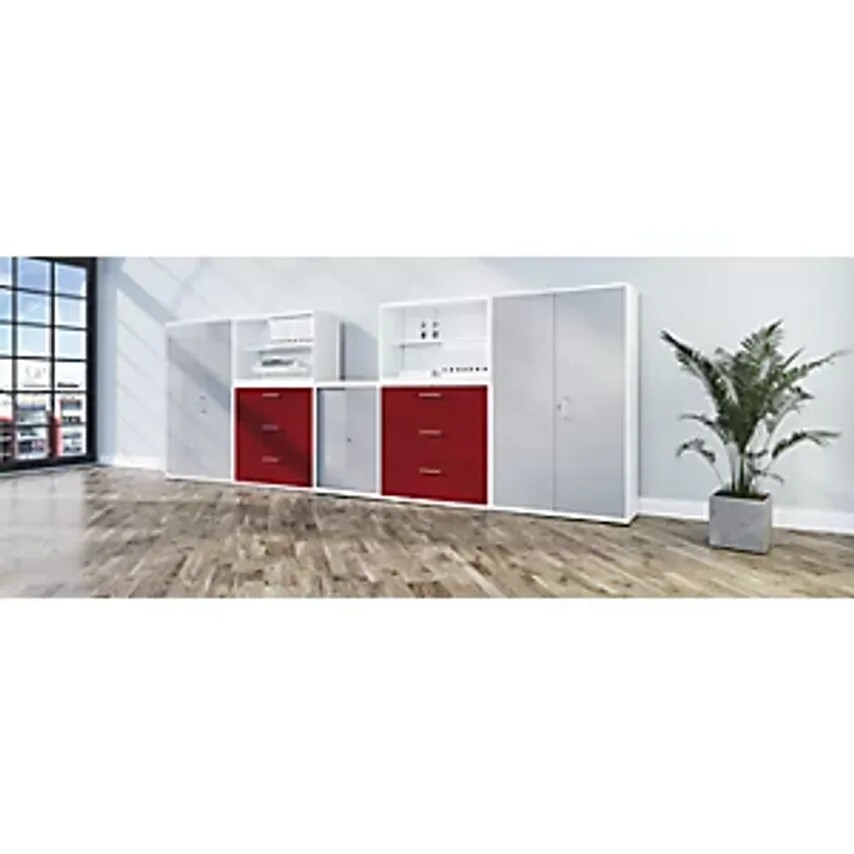 MAUSER Double Door Cupboard - Acoustically Effective - HxWxD 1956 X 800 X 432mm,