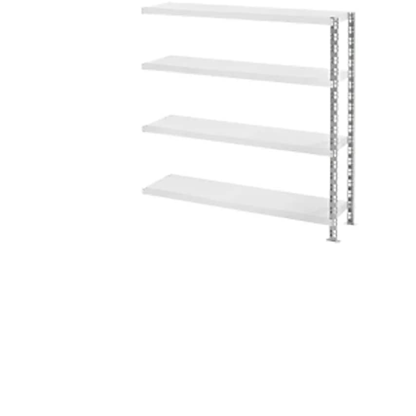 Trestles Wide Span Shelf Unit With Sheet Steel Shelves - Depth 400mm - Extension
