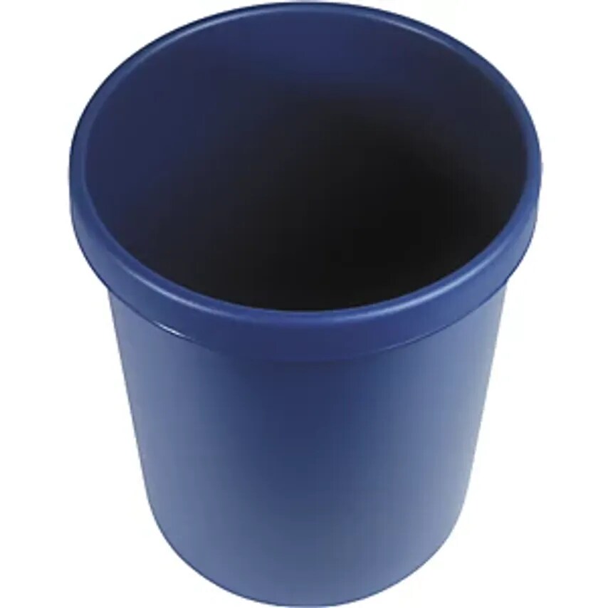 Helit Plastic Waste Paper Bin, Capacity 18 L, Hx320 X 310mm, Blue, Pack Of 6